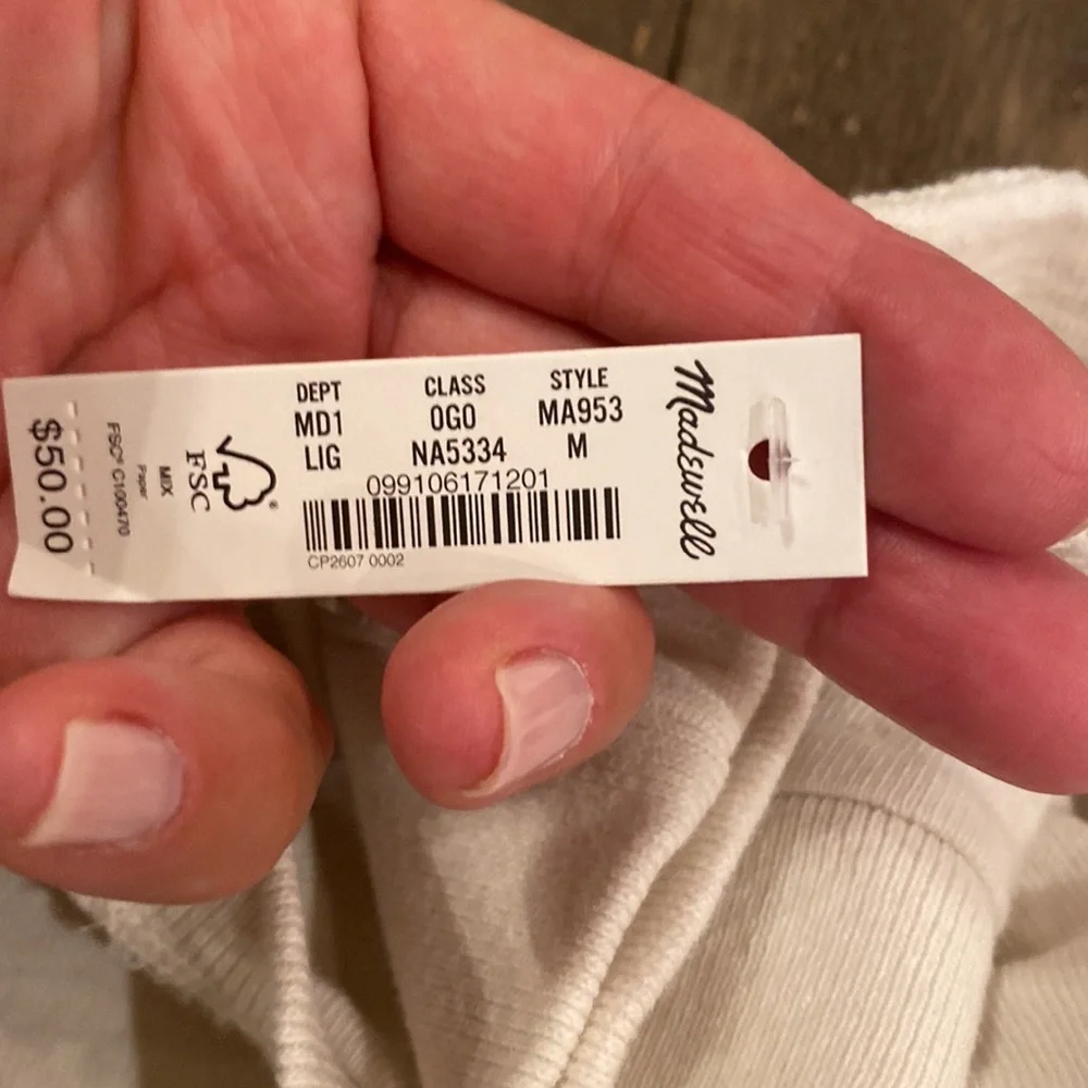 Relaxed Long-Sleeve Tee MEDIUM Ma953 - Picture 6 of 6
